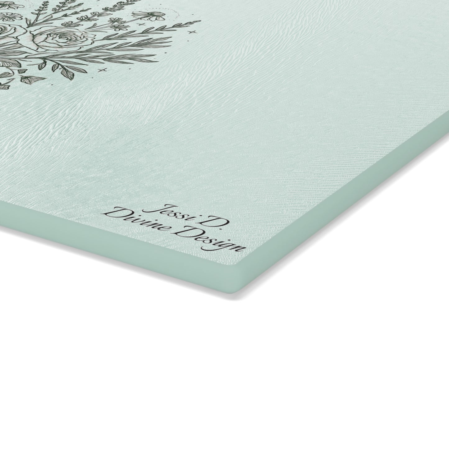 Cutting Board - FLORAL MOON & STARS PRINT