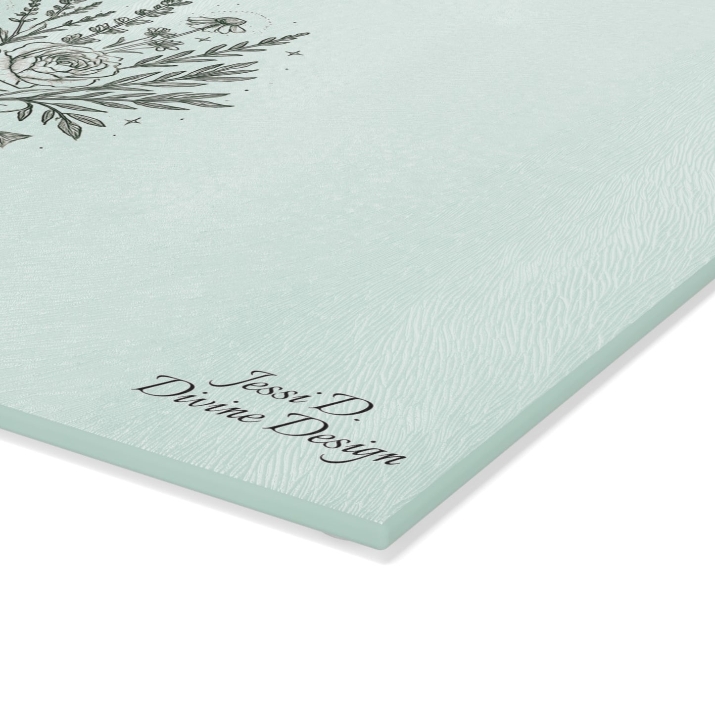 Cutting Board - FLORAL MOON & STARS PRINT